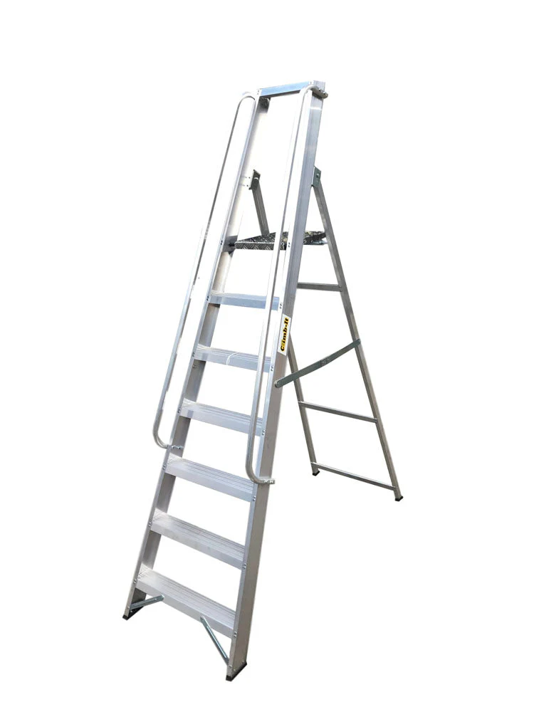 Climb-It Aluminium Swingback Stepladders - Image 4