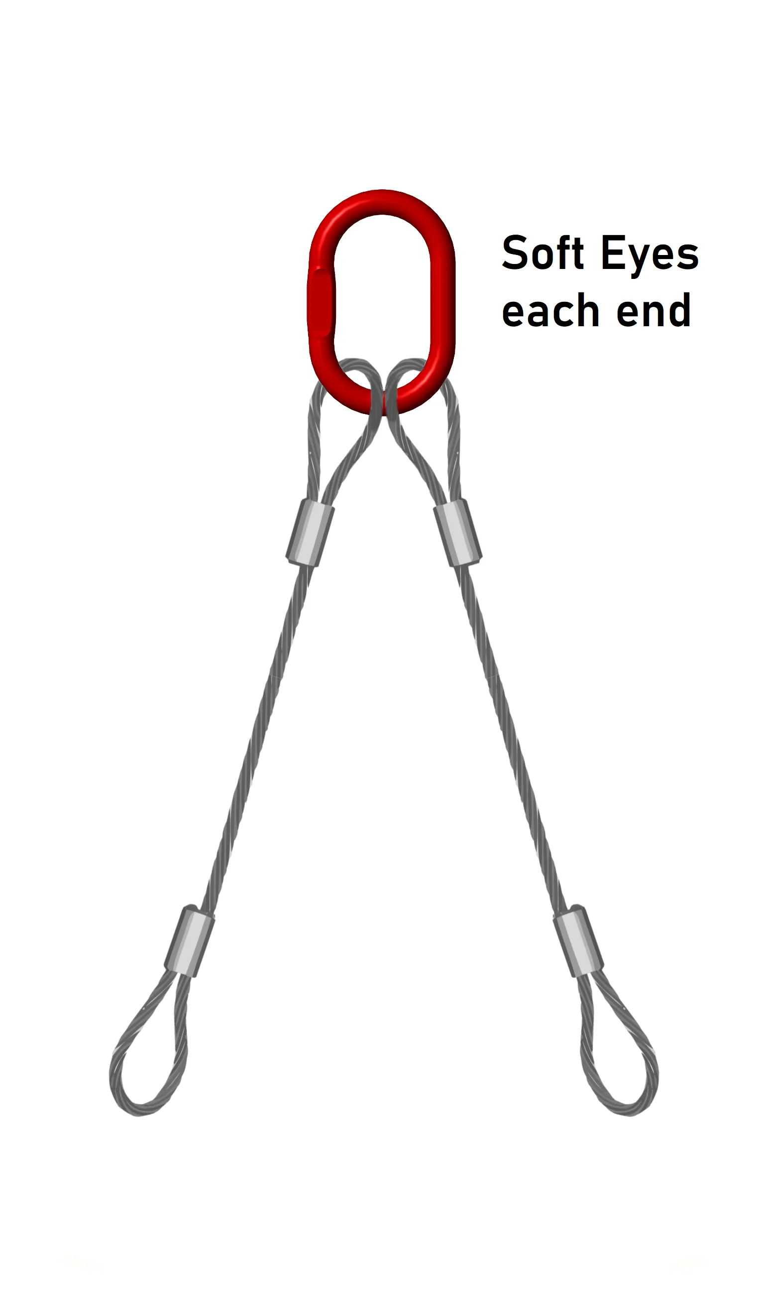 Double Leg 13mm Wire Rope Sling 3.0 Tonne - Image 4