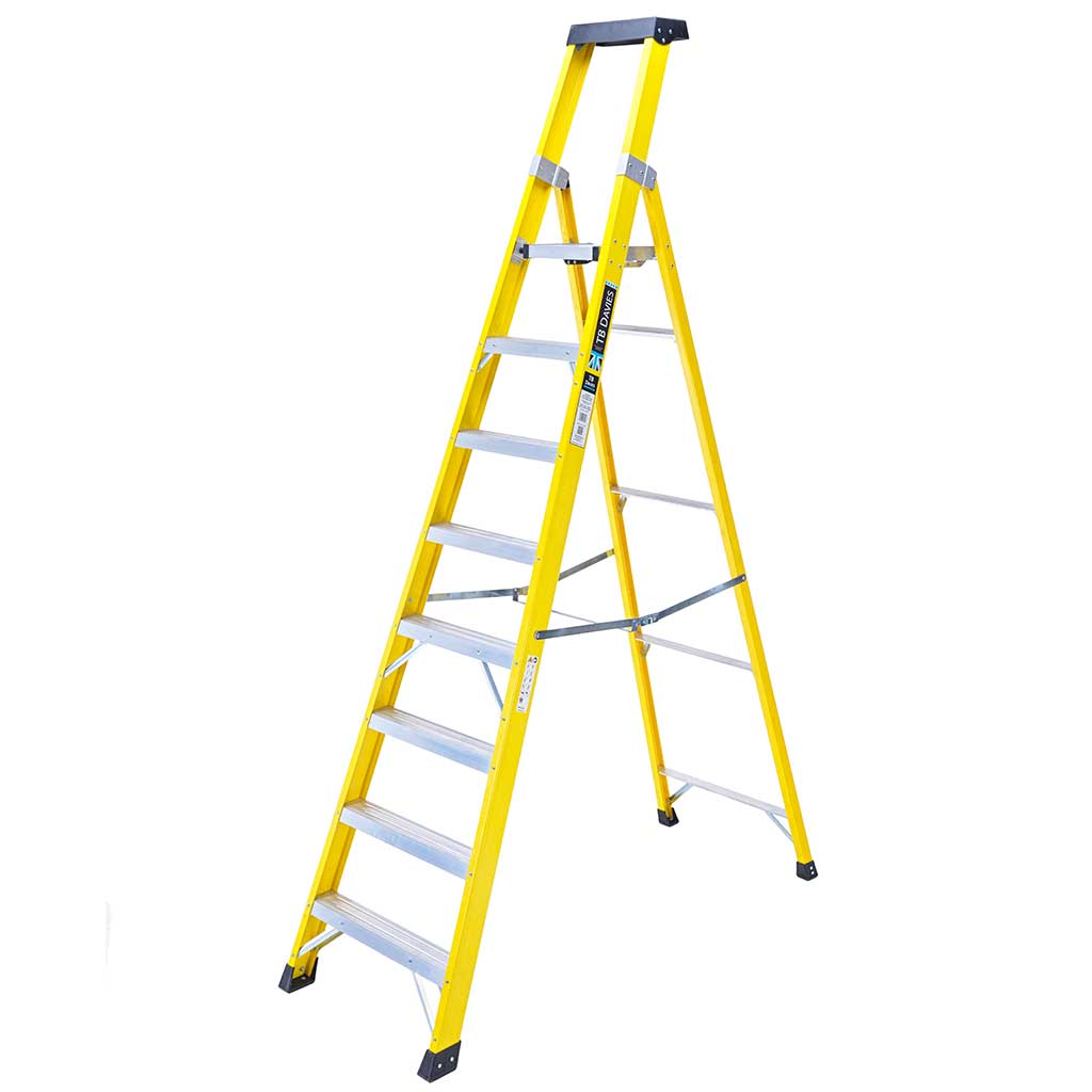 INSUL8-P Fibreglass Professional Platform Step Ladder - Image 4