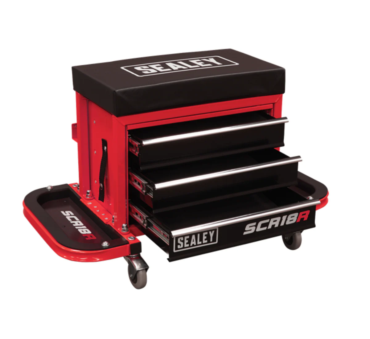 Sealey Mechanics Utility Seat & Tool Box - Image 4