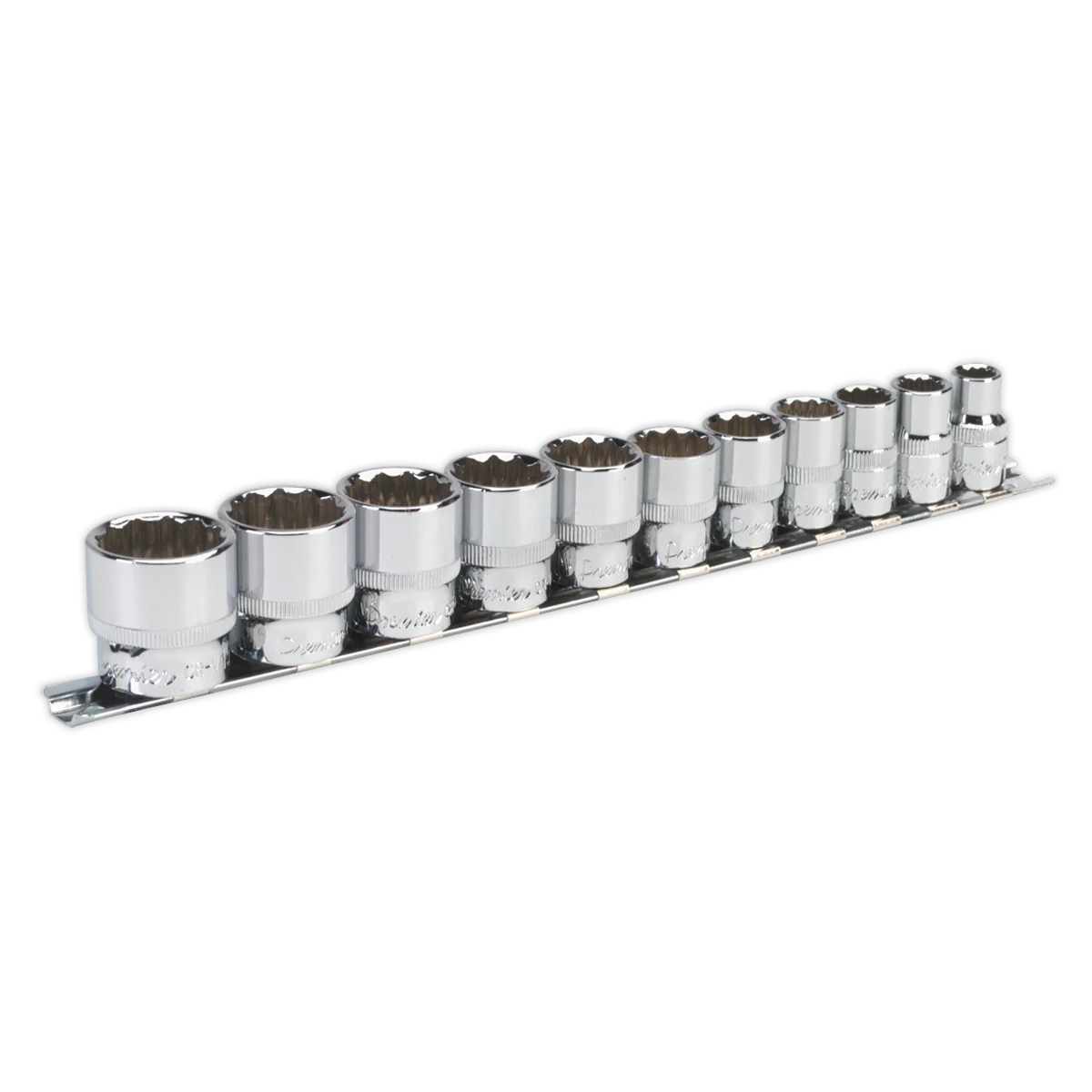 Sealey Premier Imperial Socket Set 3/8"Sq Drive 12-point 11pc
