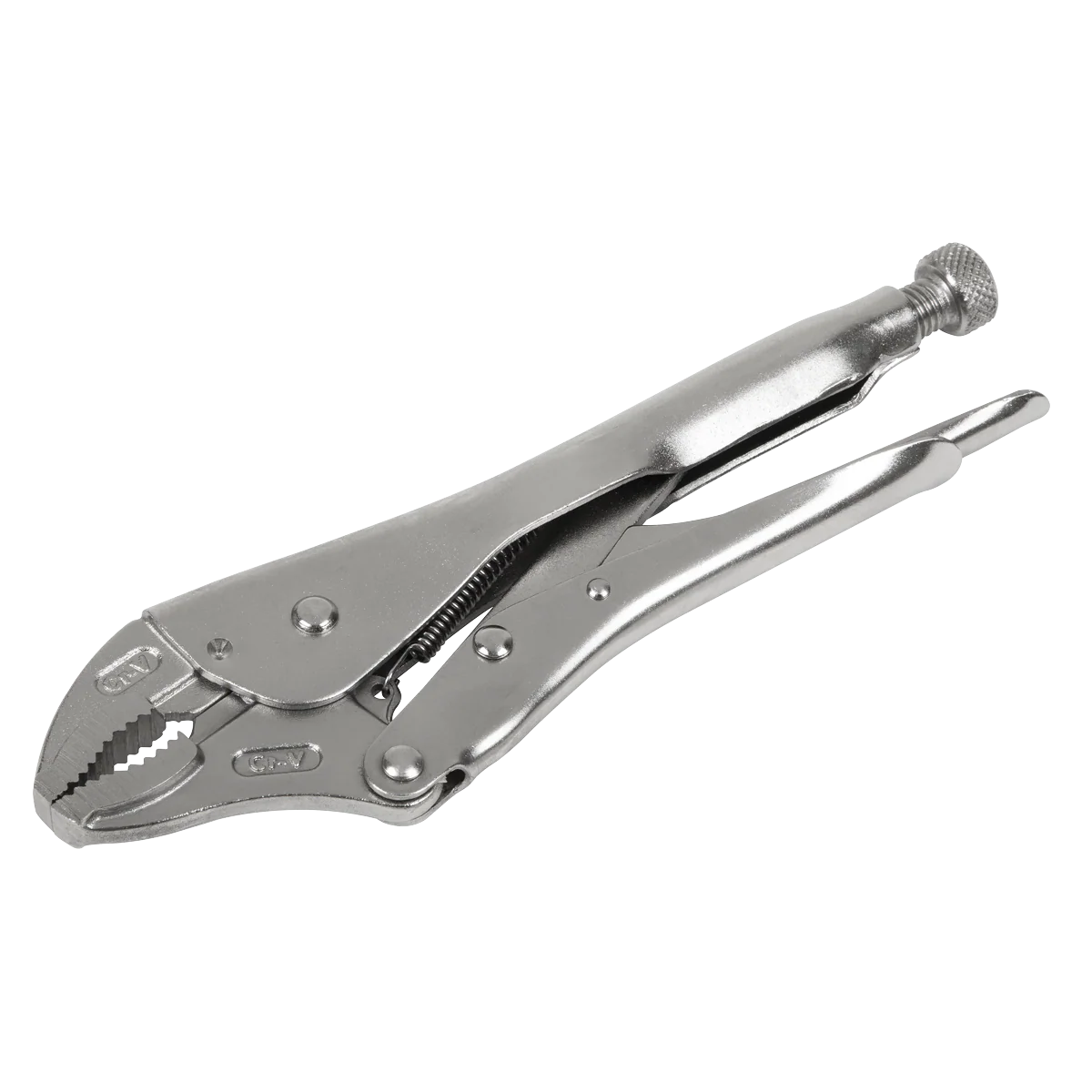 Sealey Premier Locking Pliers Curved Jaws 225mm 0-47mm Capacity