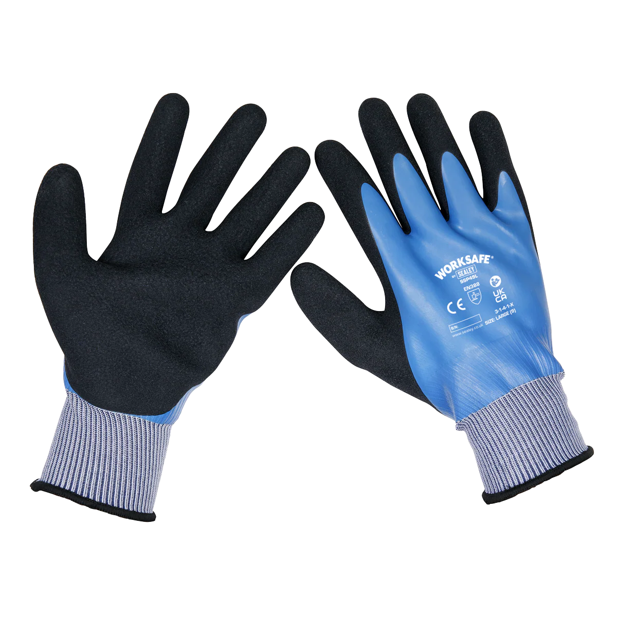 Sealey Worksafe® Waterproof Latex Gloves