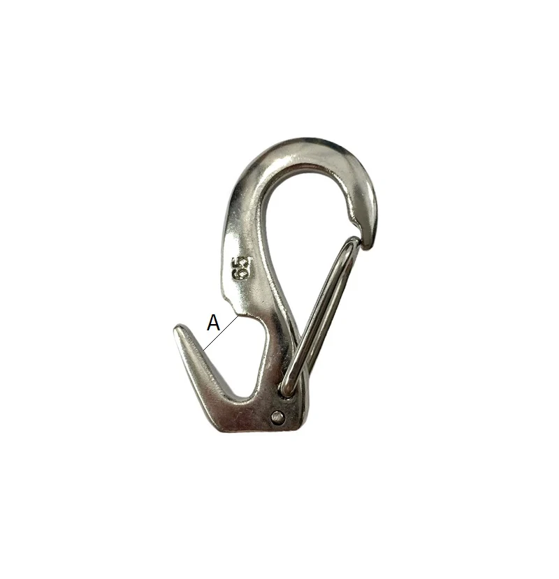 Stainless Steel Open End Sail Snap Hook - Image 2