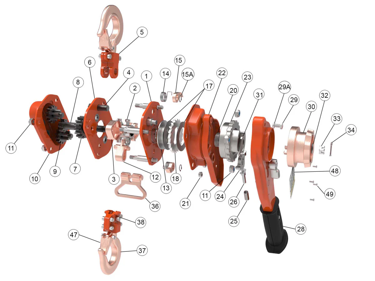 William Hackett ATEX-L4 800kg-10te  Lever Hoist - Image 3